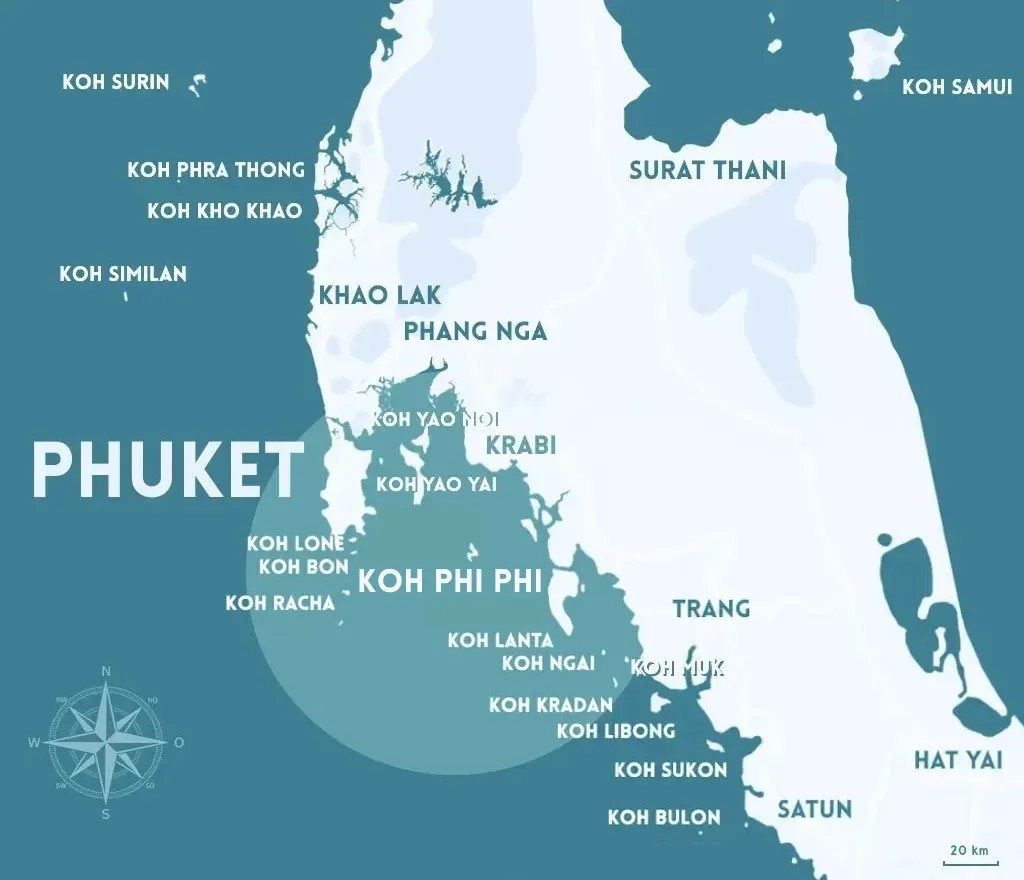 OU SE TROUVE PHI PHI ISLANDS